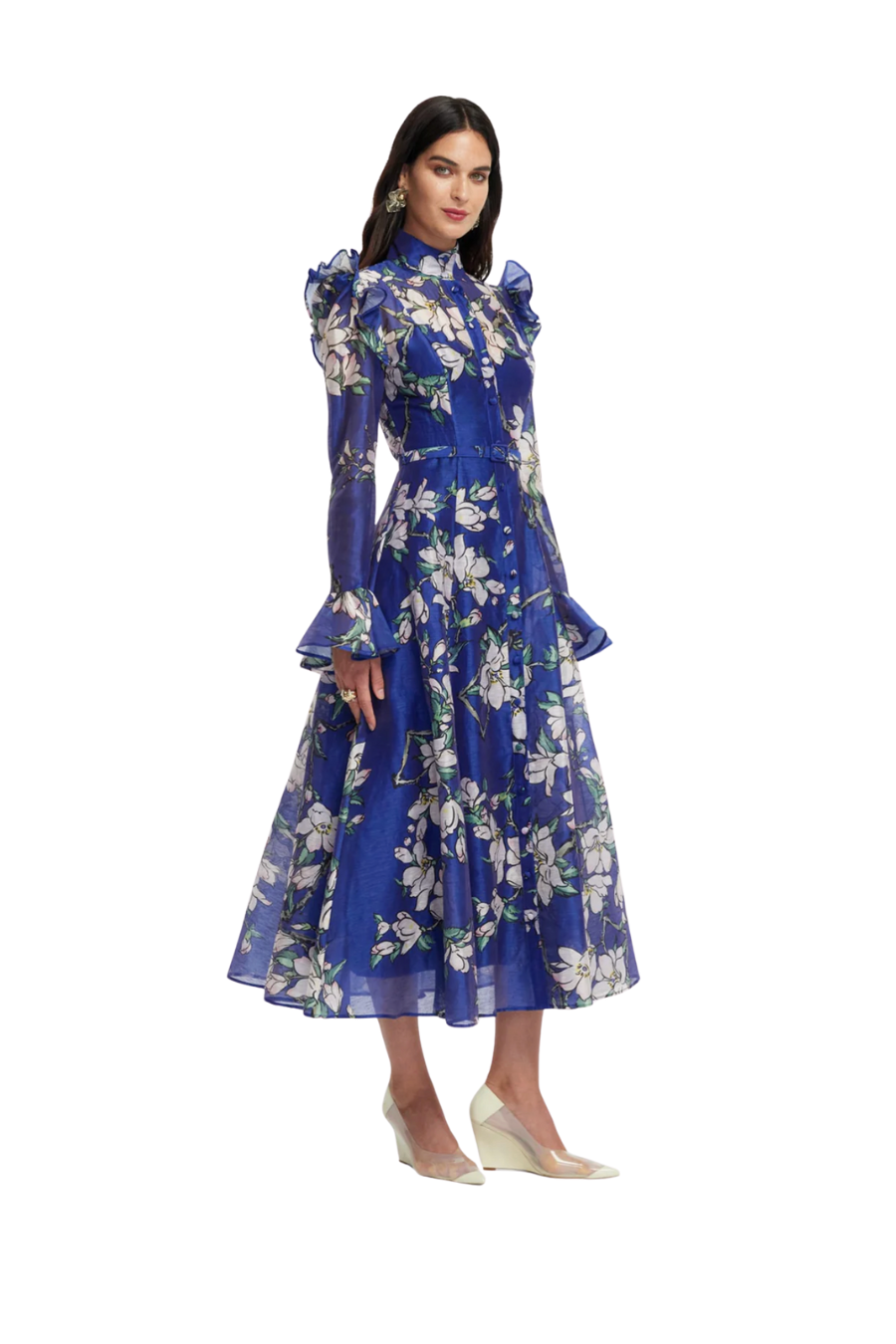 Katrina Butterfly Sleeve Midi Dress