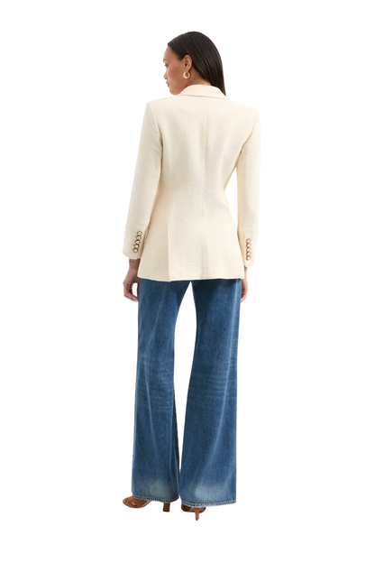 Terre Cotton Dickey Jacket in Ecru