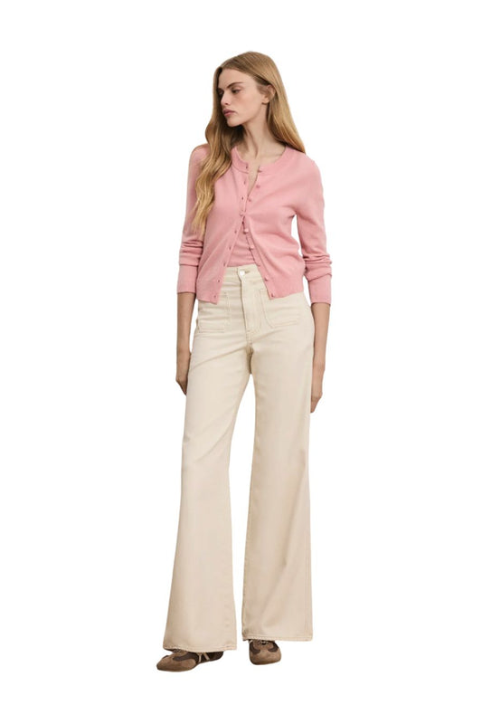 Daro Cashmere Cardigan in Petal