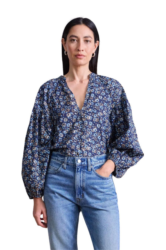 Anfa Shirred Top in Gia Ditsy