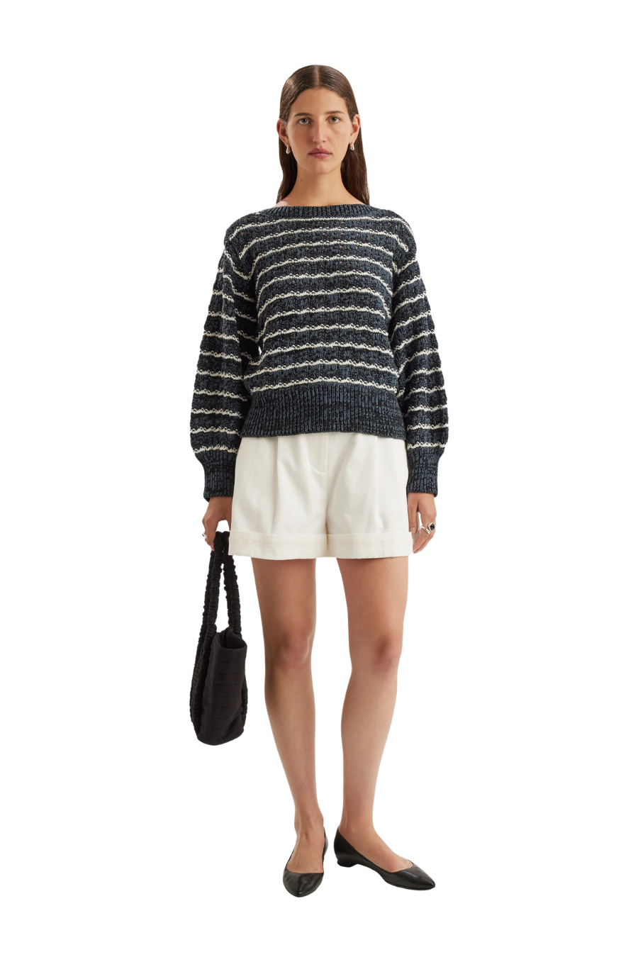 Cy Sweater in Midnight Cream