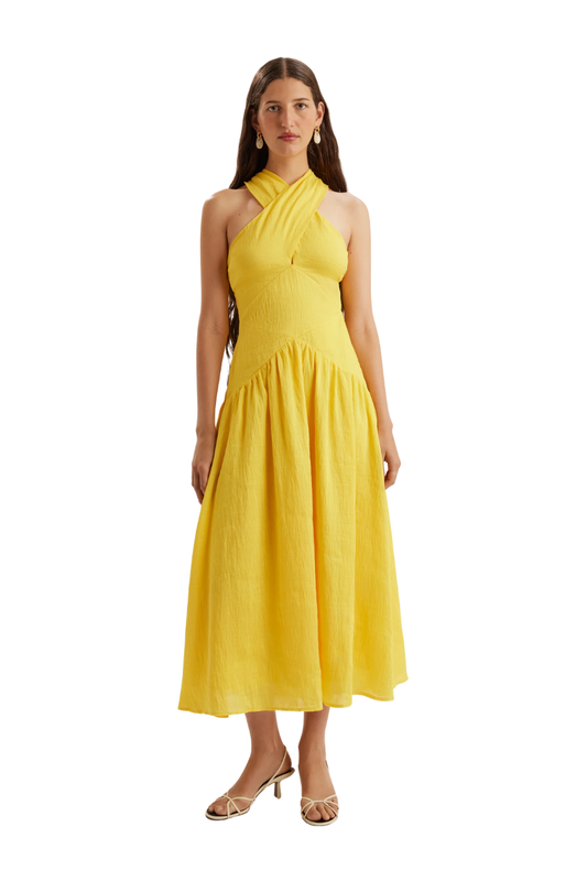 Zadie Dress in Lemon
