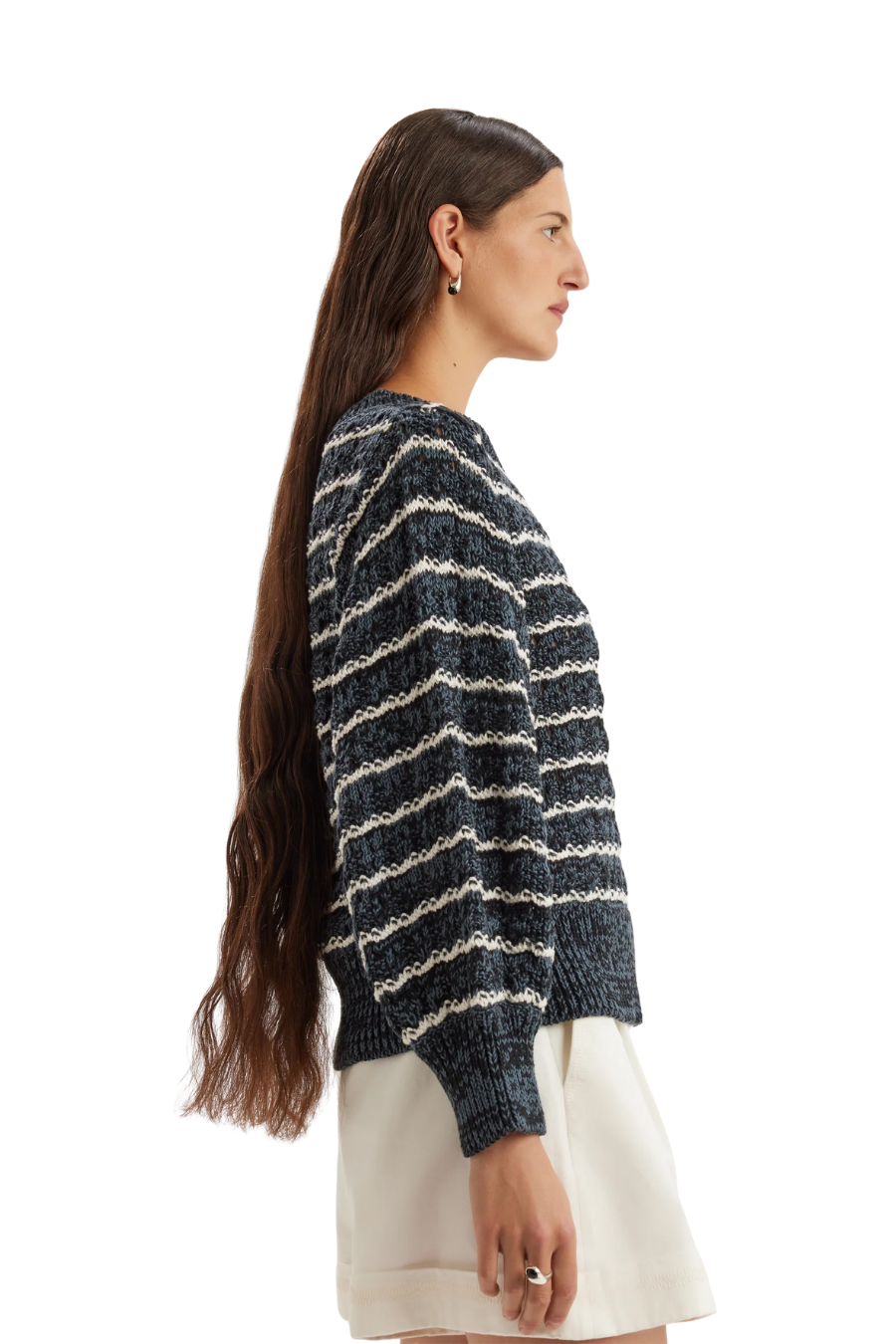 Cy Sweater in Midnight Cream