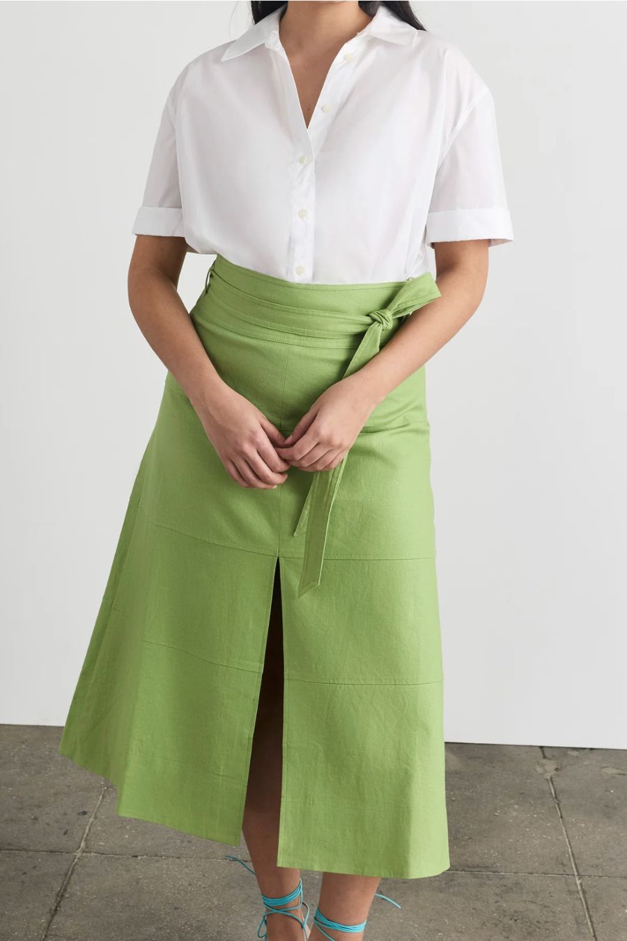 Cropped Oakley Top in Optic White