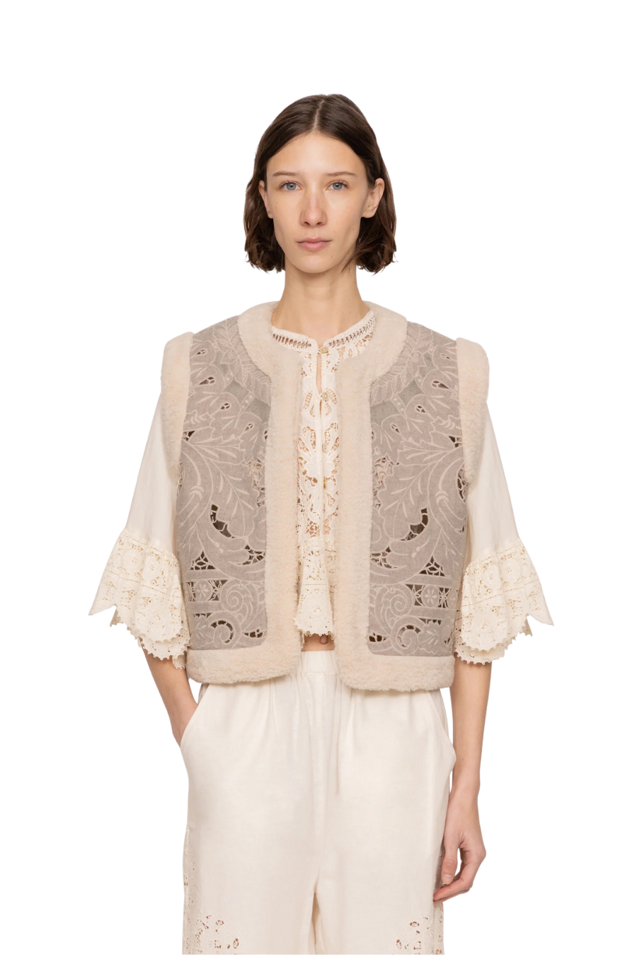 Ceci Vest in Oatmeal