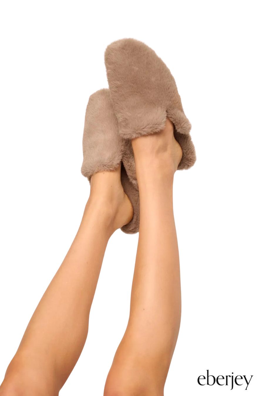 Plush Mule Slipper in Toffee