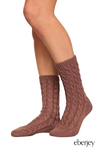 Cozy Socks in Deep Taupe