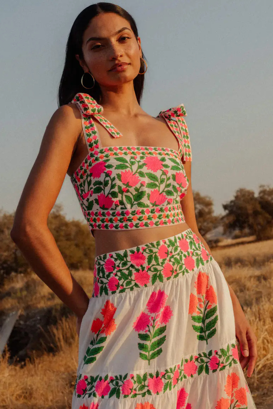 Neon Border Lara Top