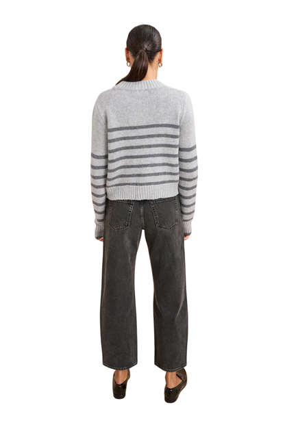 Mini Marin Sweater in Light Grey/Grey