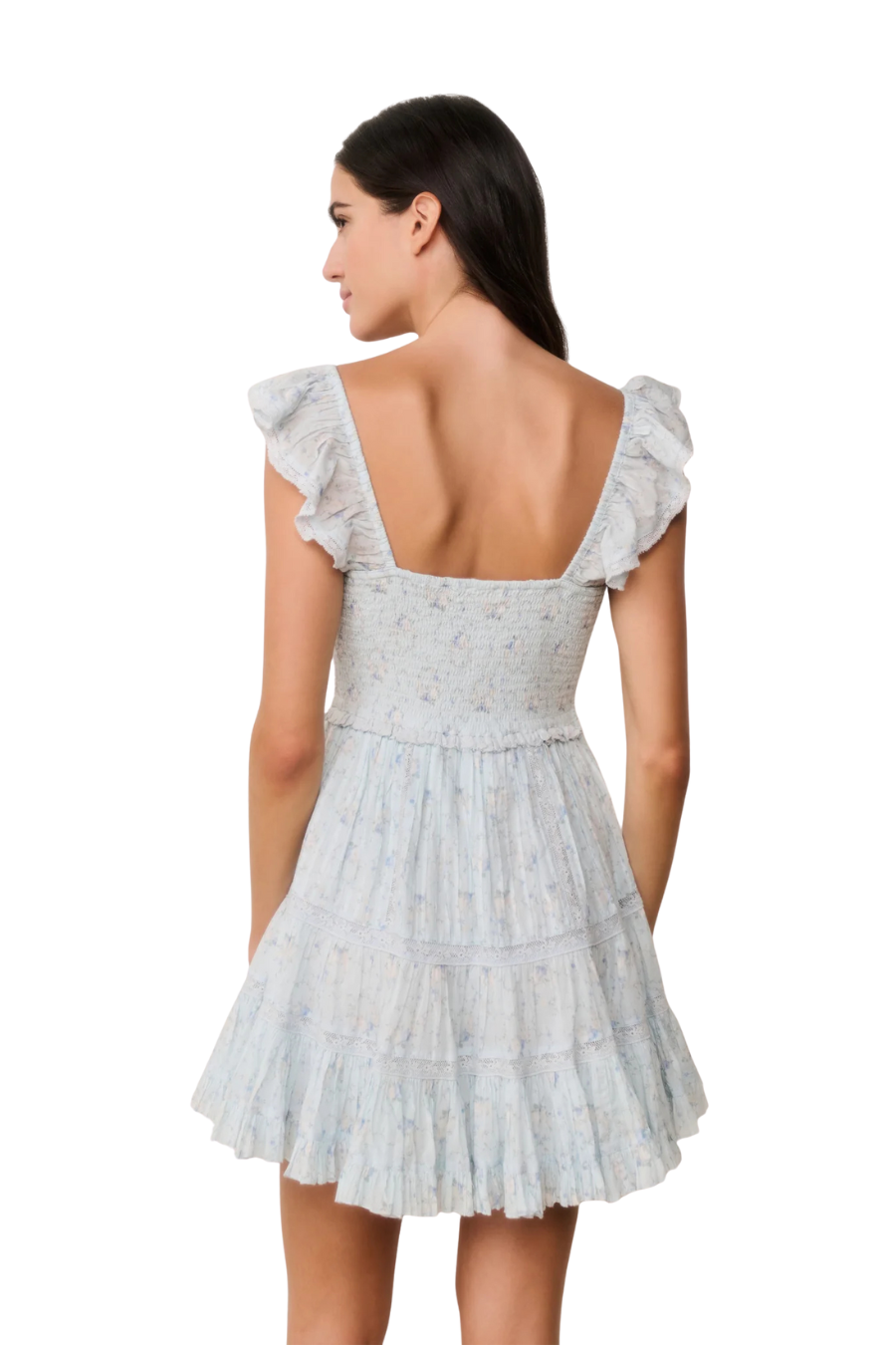 Presline Dress in Snowdrop Blue