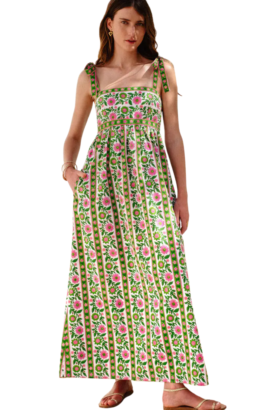 Emerald Border Mykonos Dress