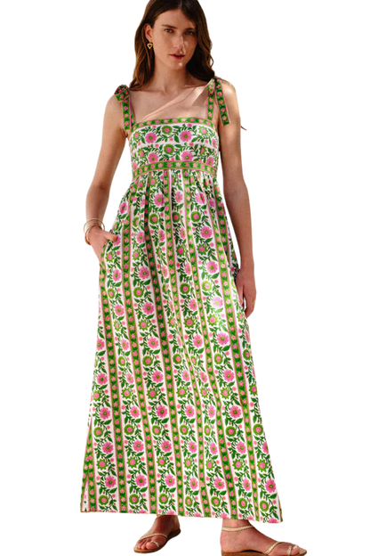 Emerald Border Mykonos Dress