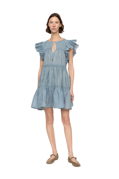 Anise Tunic Dress in Blue