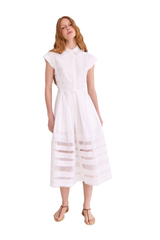 Octavia Dress in White
