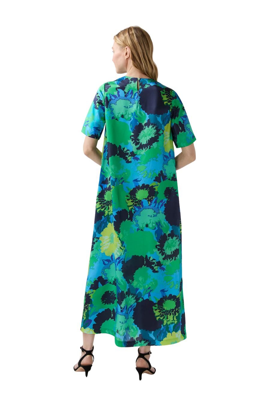 Paige Maxi Dress in Blue/Green Floral