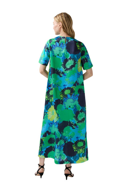 Paige Maxi Dress in Blue/Green Floral