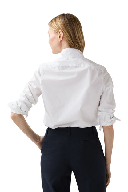 Mel Shirt in White Poplin