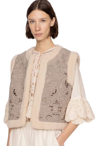 Ceci Vest in Oatmeal