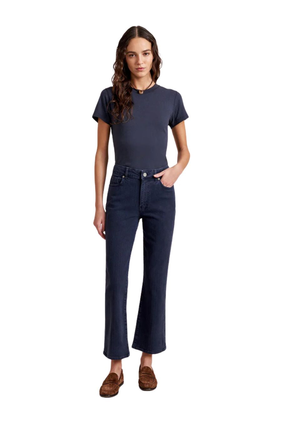 The Meredith Jean in Navy Herringbone