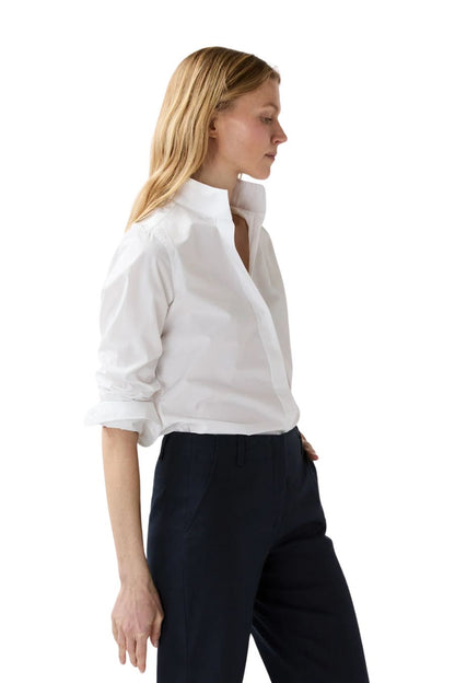 Mel Shirt in White Poplin