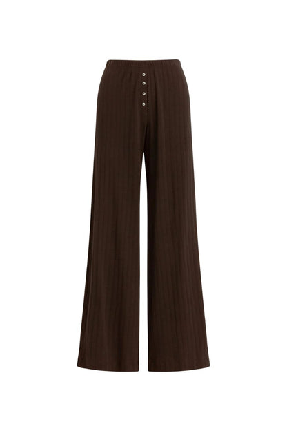 Pointelle Boxer Pant in Choco