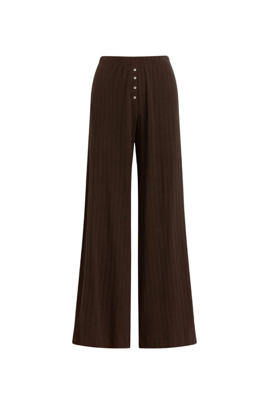 Pointelle Boxer Pant in Choco