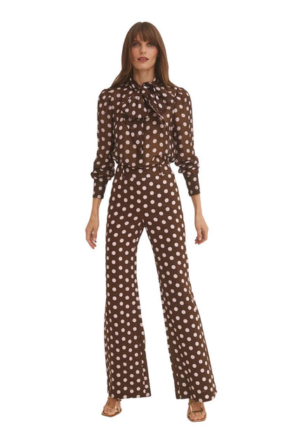 Mayflower Pants in Joelle Dot Brown