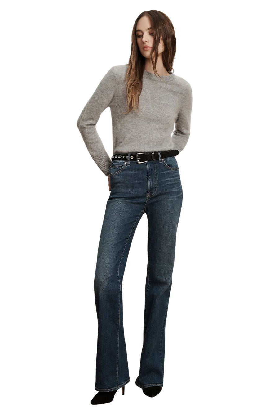 Crosbie Slim Wide-Leg Jean in City Lights