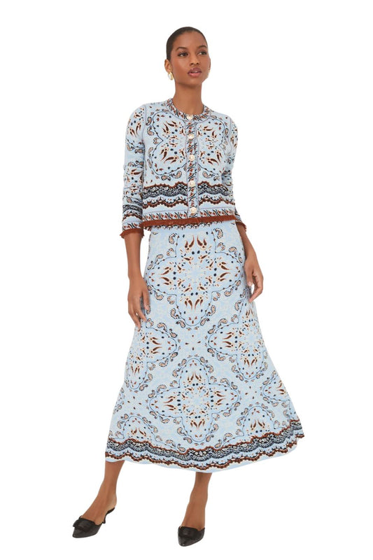 Sandrine Skirt in Paisley Scarf