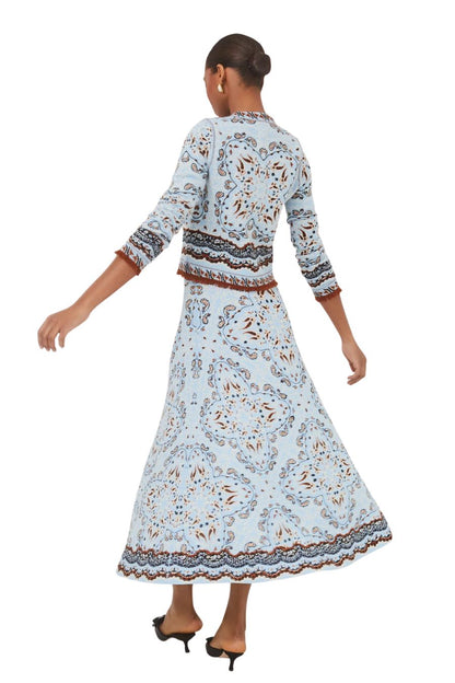 Sandrine Skirt in Paisley Scarf