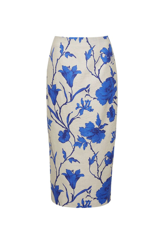 Sienna Skirt in Athena Cobalt