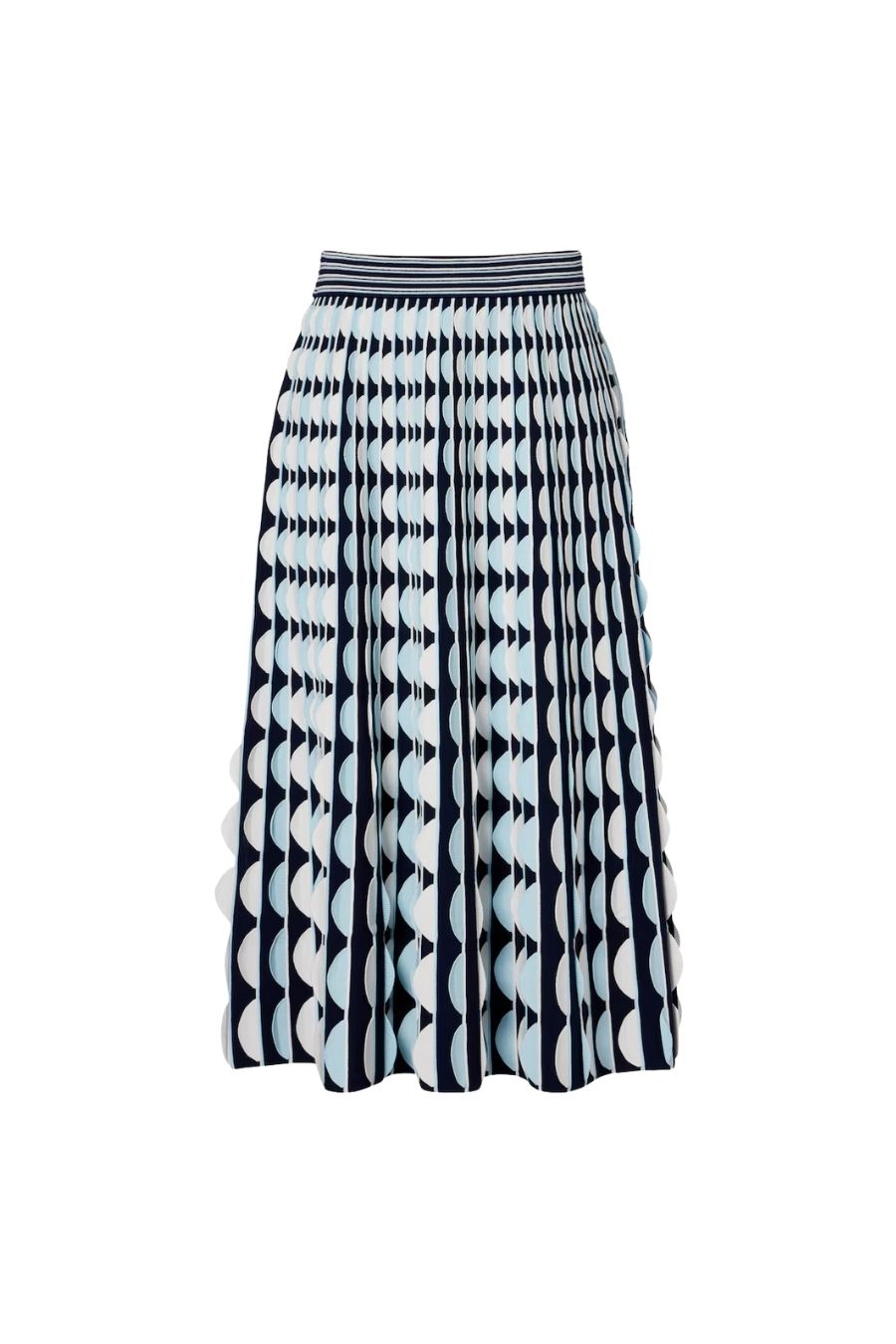 Micah Midi Skirt in Sky Multi