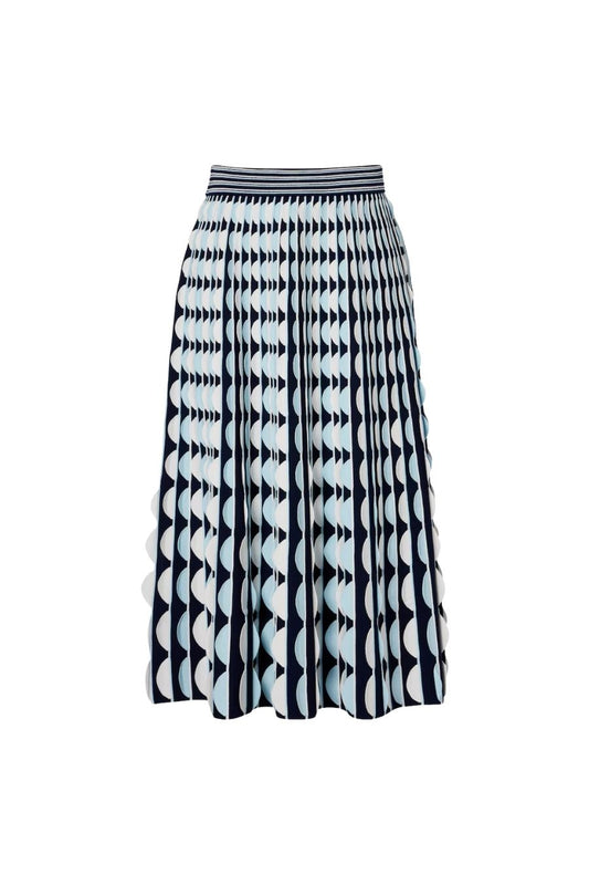 Micah Midi Skirt in Sky Multi