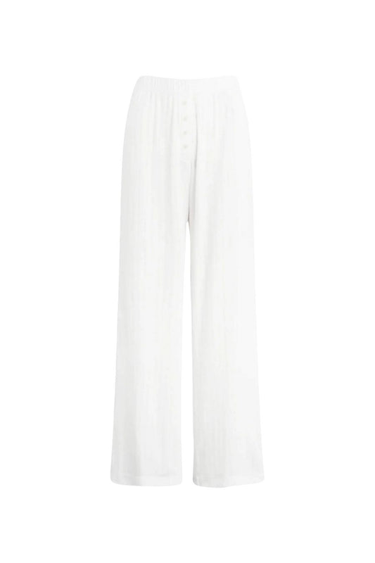 Pointelle Boxer Pant in White