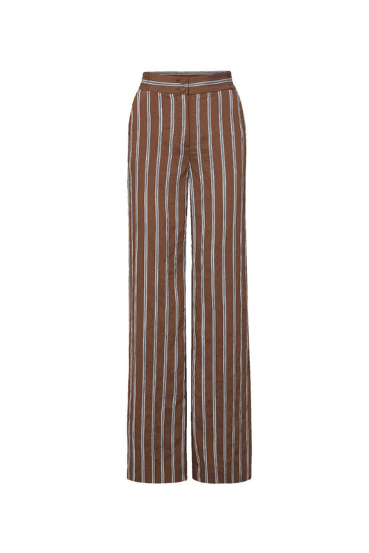 Carraway Wide-Leg Pant in Dark Mocha