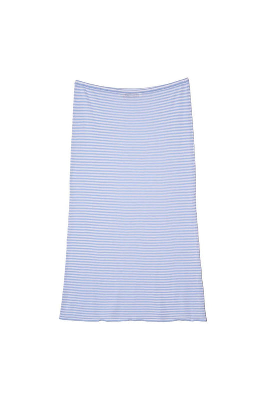 Faye Periwinkle Sheer Knit Skirt