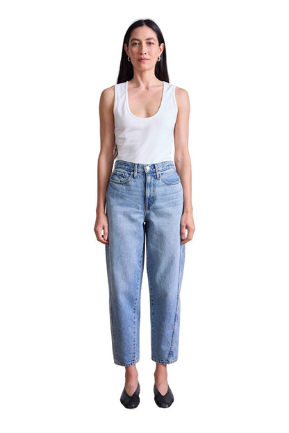 High Rise Mari Barrel Jean in Austin Wash