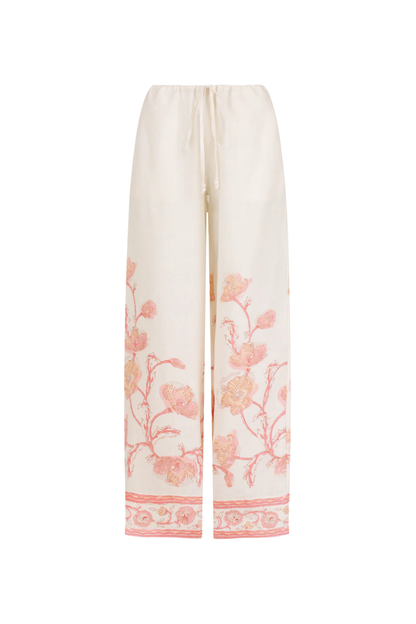 Florentine Pant in Hibiscus Bloom Pink