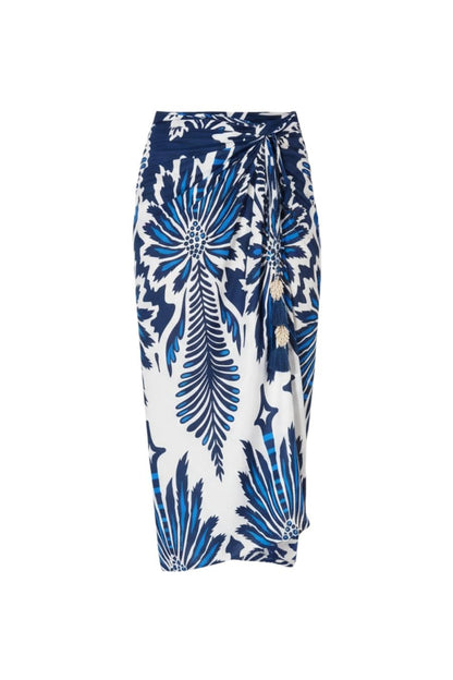 Long Skirt Uma in Navy Carragena