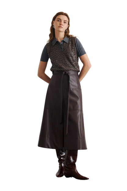 Hudley Skirt in Oxblood