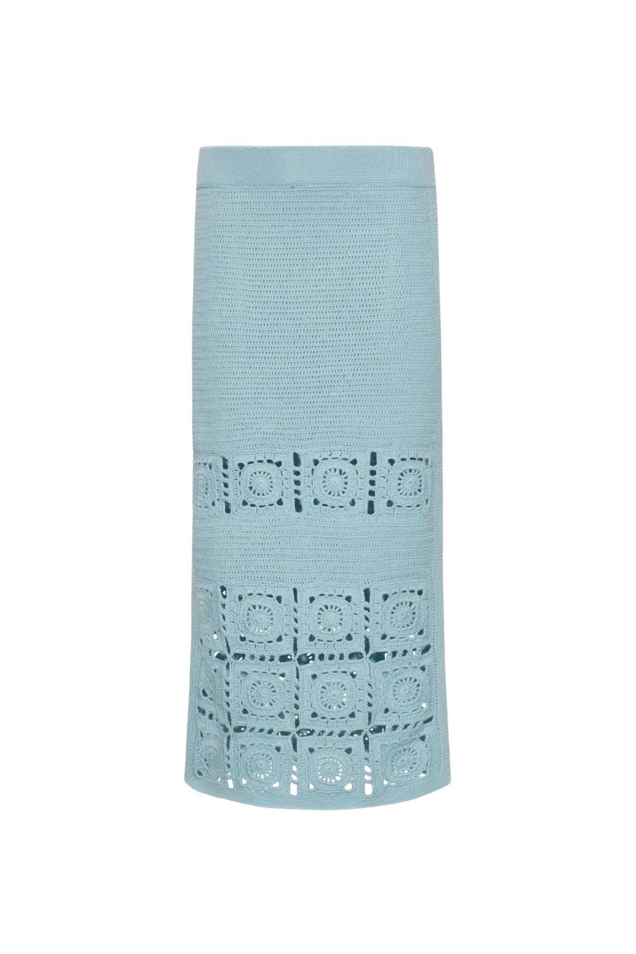 Jana Crochet Skirt in Skye Blue