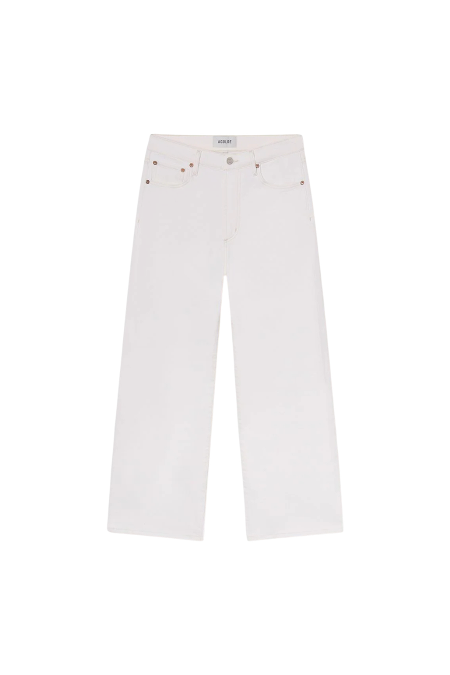 Harper Crop (Comfort Stretch) in White Wash