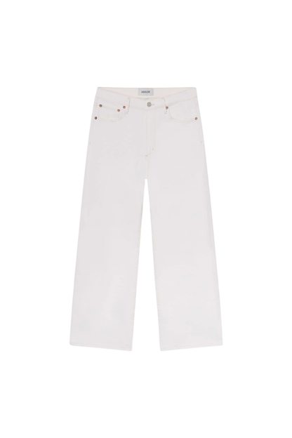Harper Crop (Comfort Stretch) in White Wash