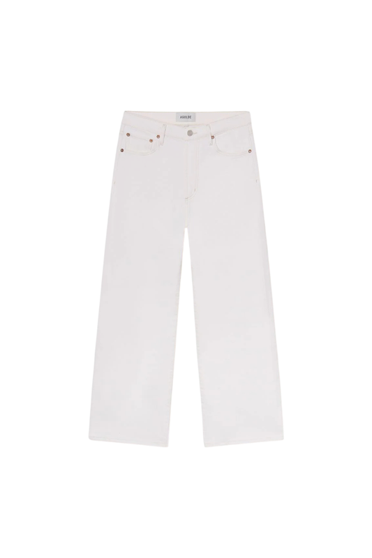 Harper Crop (Comfort Stretch) in White Wash
