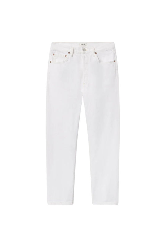 90's Pinch Waist Crop in Marshmallow