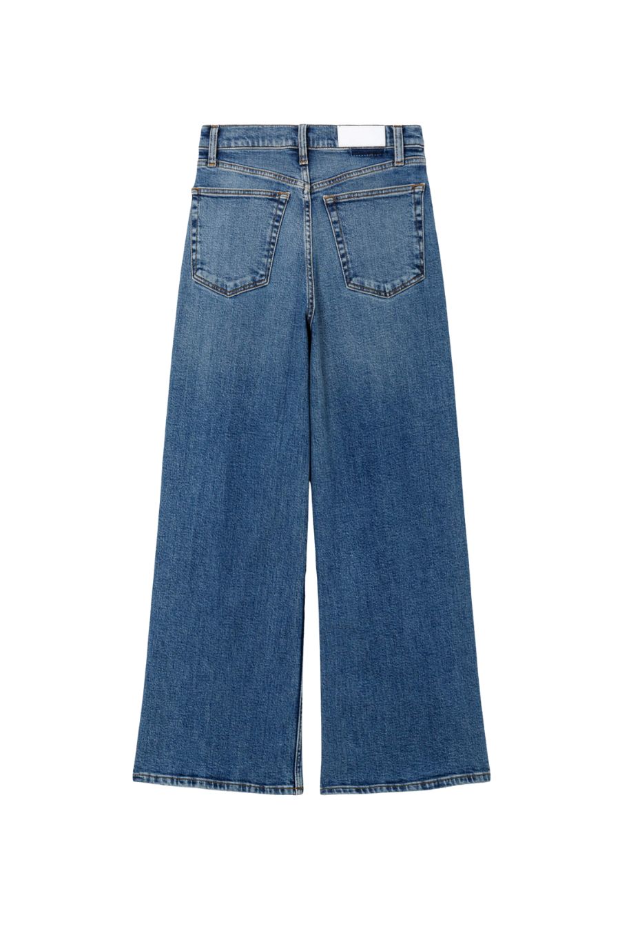 Comfort Stretch High Rise Wide Leg Crop in Mid 70s