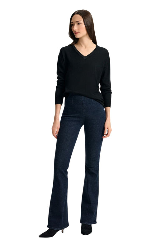 Beverly Off-Duty Skinny-Flare Jean in Oxford