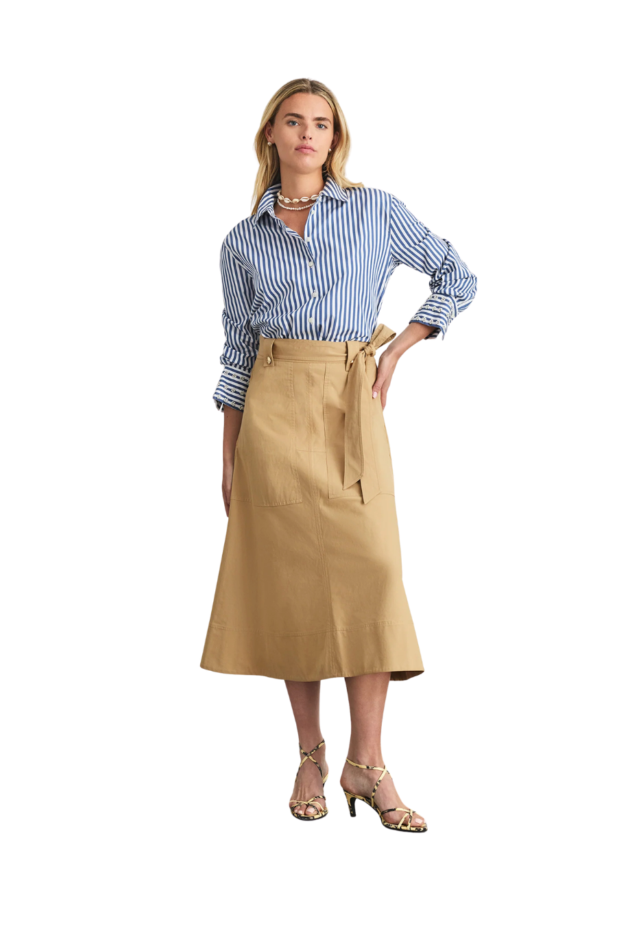 Brinson Skirt in Dark Khaki
