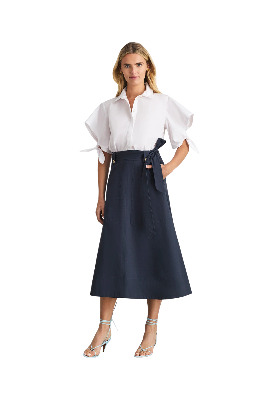 Brinson Skirt in Martitime Blue