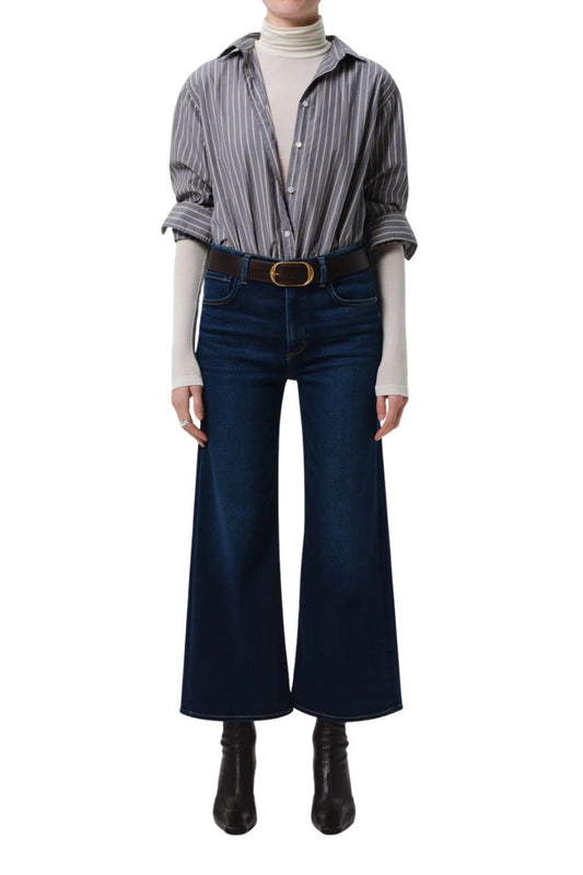 Lyra Wide Leg Crop Clean Hem in Dakota
